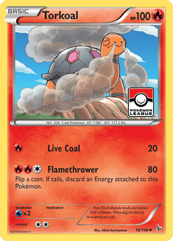 Torkoal Flashfire Pokemon Card