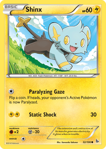 Shinx Flashfire Pokemon Card