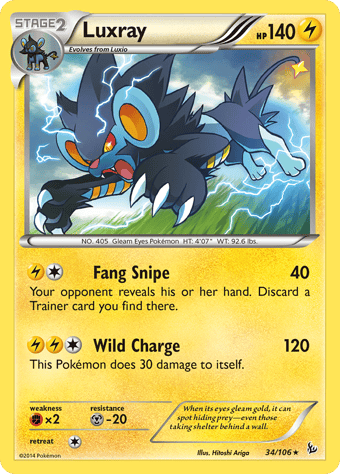 Luxray Flashfire Pokemon Card