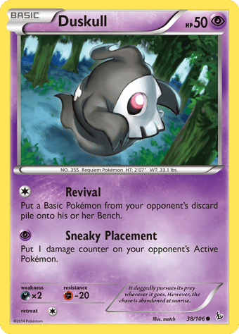 Duskull Flashfire Pokemon Card