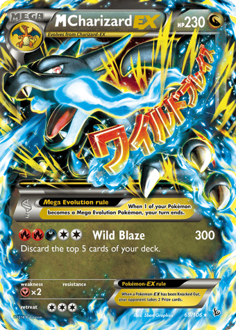 M Charizard-EX Flashfire Pokemon Card