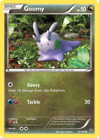 Goomy Flashfire Pokemon Card