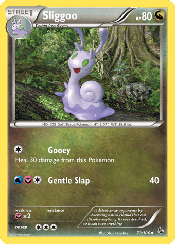 Sliggoo Flashfire Pokemon Card