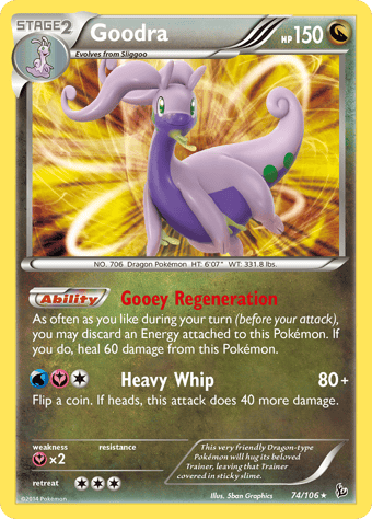 Goodra Flashfire Pokemon Card