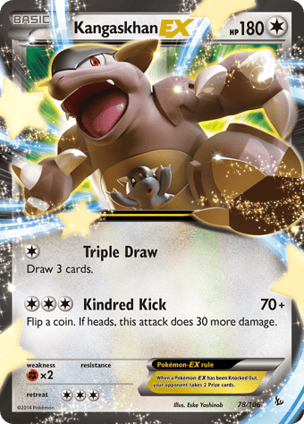 Kangaskhan-EX Flashfire Pokemon Card