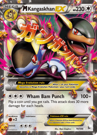 M Kangaskhan-EX Flashfire Pokemon Card