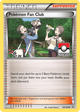 Pokemon Fan Club Flashfire Pokemon Card