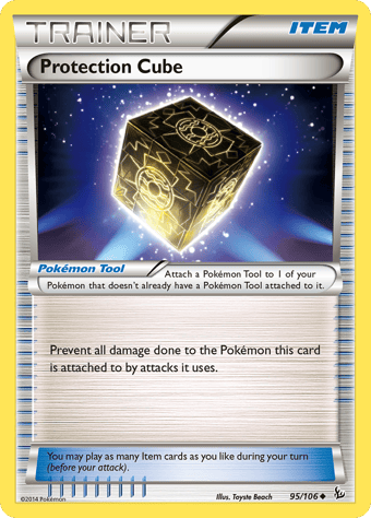 Protection Cube Flashfire Pokemon Card