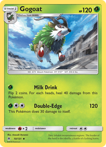 Gogoat Forbidden Light Pokemon Card