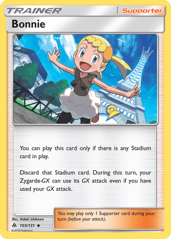Bonnie Forbidden Light Pokemon Card