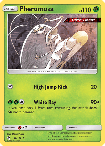 Pheromosa Forbidden Light Pokemon Card