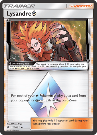 Lysandre ◇ Forbidden Light Pokemon Card