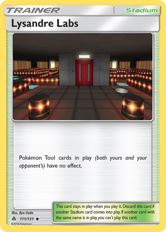 Lysandre Labs Forbidden Light Pokemon Card