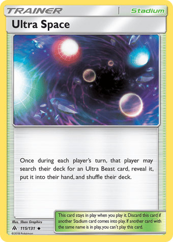 Ultra Space Forbidden Light Pokemon Card