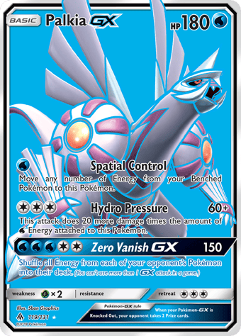 Palkia-GX Forbidden Light Pokemon Card