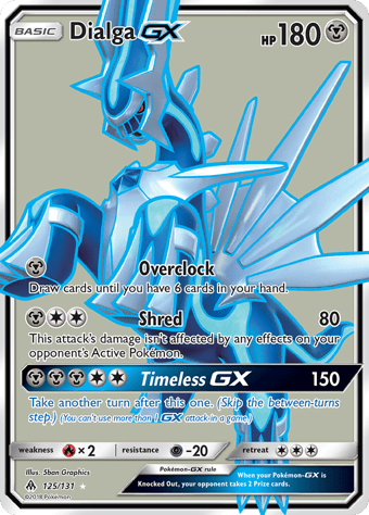 Dialga-GX Forbidden Light Pokemon Card