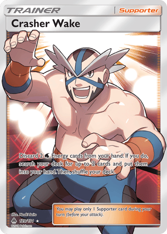 Crasher Wake Forbidden Light Pokemon Card