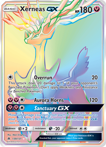 Xerneas-GX Forbidden Light Pokemon Card