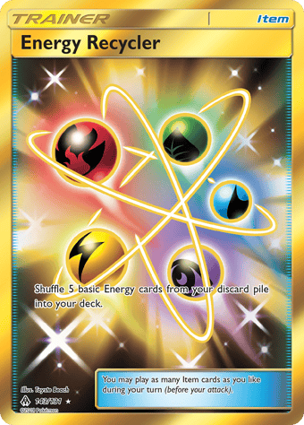 Energy Recycler Forbidden Light Pokemon Card