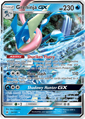 Greninja-GX Forbidden Light Pokemon Card