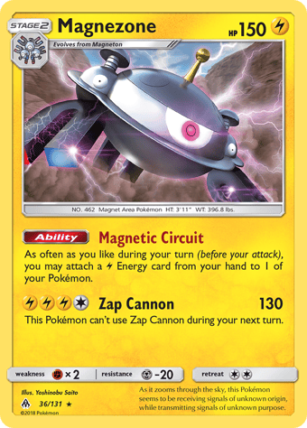 Magnezone Forbidden Light Pokemon Card