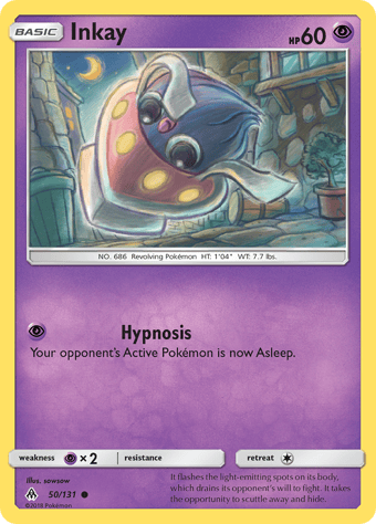 Inkay Forbidden Light Pokemon Card