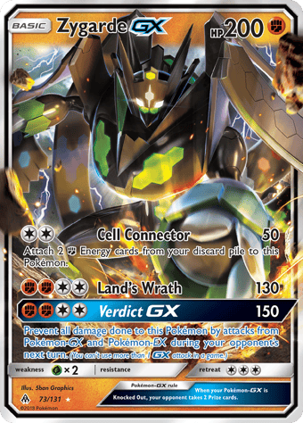 Zygarde-GX Forbidden Light Pokemon Card