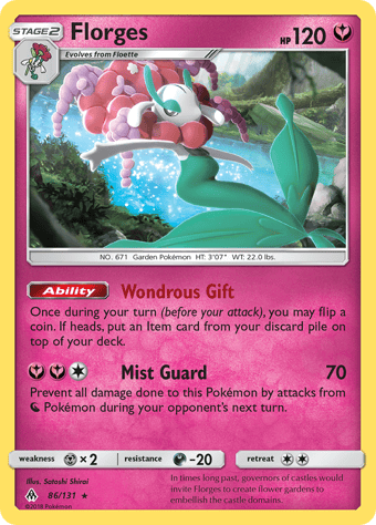 Florges Forbidden Light Pokemon Card