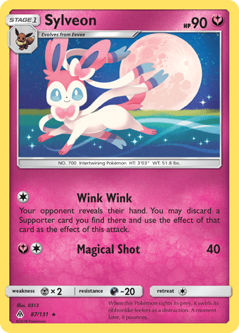 Sylveon Forbidden Light Pokemon Card