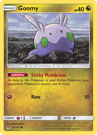 Goomy Forbidden Light Pokemon Card