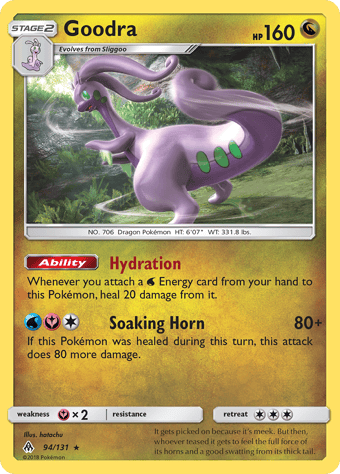 Goodra Forbidden Light Pokemon Card