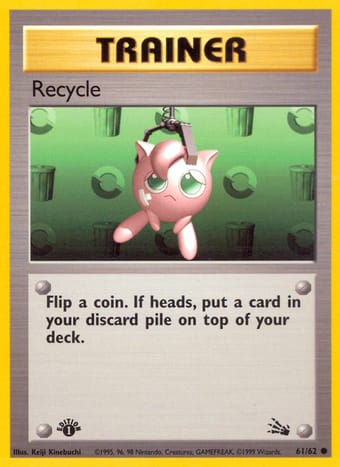Recycle Fossil Pokemon Card