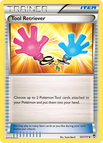 Tool Retriever Furious Fists Pokemon Card
