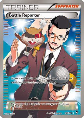 Battle Reporter Furious Fists Pokemon Card