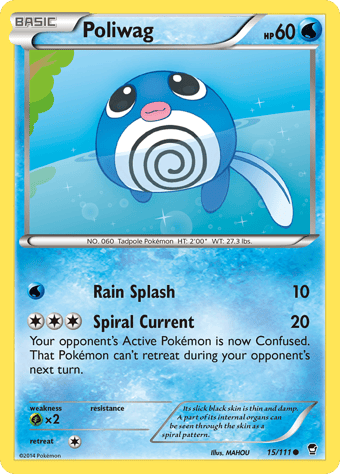 Poliwag Furious Fists Pokemon Card