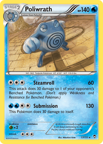 Poliwrath Furious Fists Pokemon Card