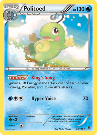 Politoed Furious Fists Pokemon Card