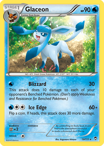 Glaceon Furious Fists Pokemon Card