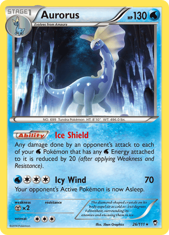Aurorus Furious Fists Pokemon Card