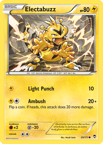 Electabuzz Furious Fists Pokemon Card