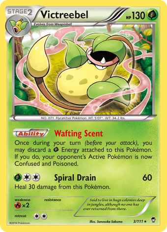 Victreebel Furious Fists Pokemon Card