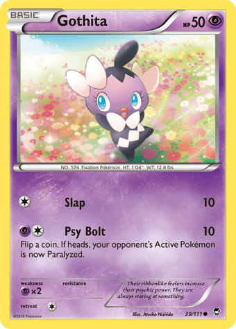 Gothita Furious Fists Pokemon Card