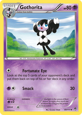 Gothorita Furious Fists Pokemon Card
