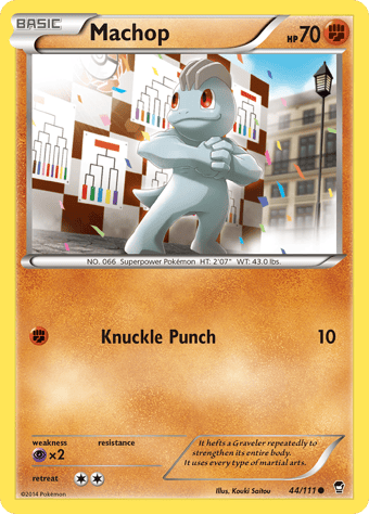 Machop Furious Fists Pokemon Card