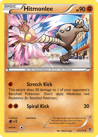 Hitmonlee Furious Fists Pokemon Card