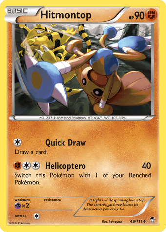 Hitmontop Furious Fists Pokemon Card