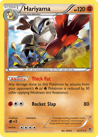 Hariyama Furious Fists Pokemon Card