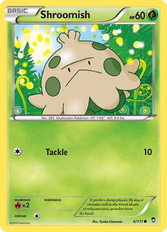 Shroomish Furious Fists Pokemon Card