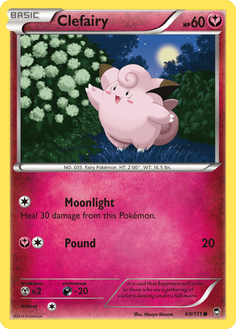 Clefairy Furious Fists Pokemon Card