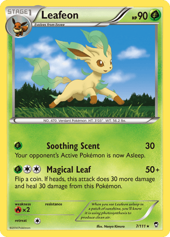 Leafeon Furious Fists Pokemon Card